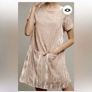 Anthropologie velvet dress